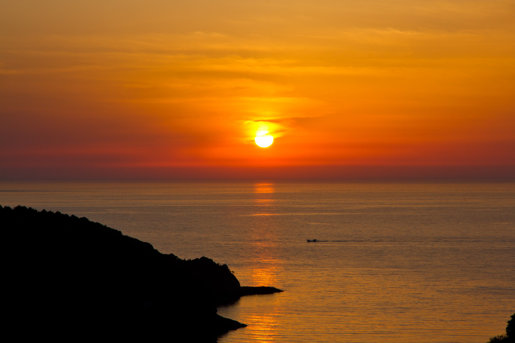 今日の夕陽