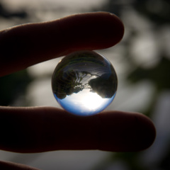 The planet in a hand