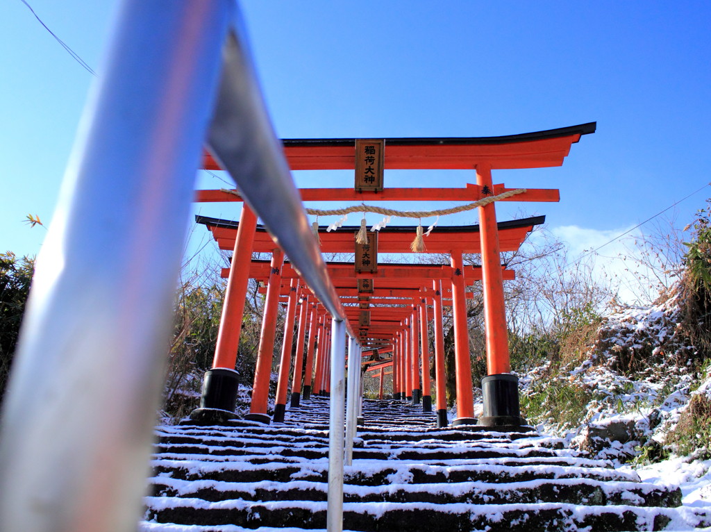 冬空、登り始まり