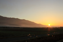 師走の夕焼け