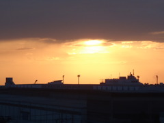 夕日