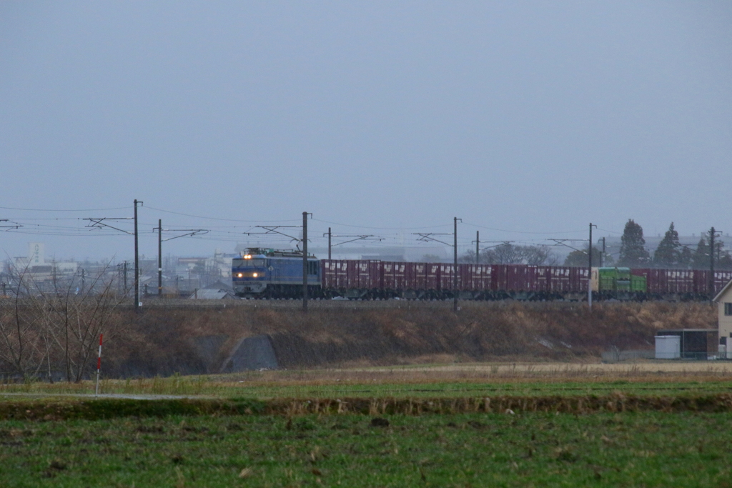 雨の日のブルーサンダー