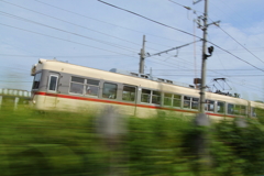 流れを楽しむ鉄子