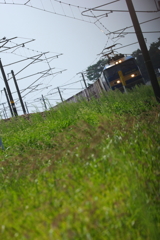 鉄子、電車を追いかける