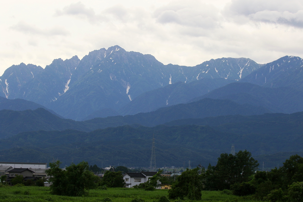 夏の立山連峰剣岳