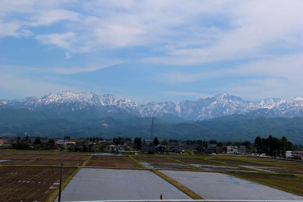 立山連峰に抱かれて