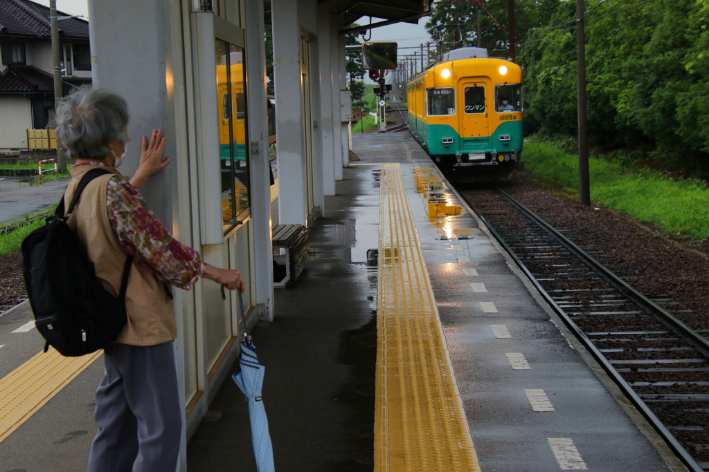 土砂降りの雨の中～待ってたよ(^^)/