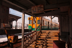 無人駅の階段