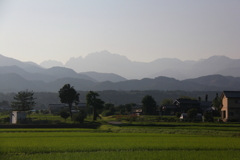 早朝の立山連峰