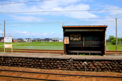 無人駅 の待合室