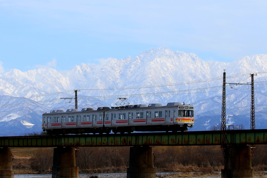 雪の剣岳