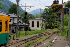 すれ違い（かぼちゃ電車君w）