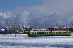 雪の中を走る～♪