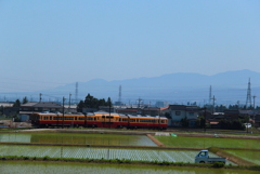 農村を行くダブルデッカー君