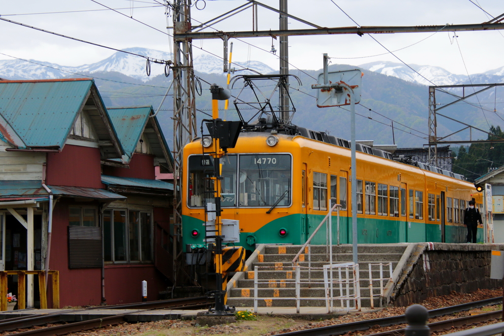 かぼちゃ君、停車中