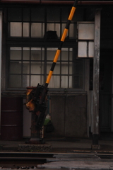 駅舎の一角