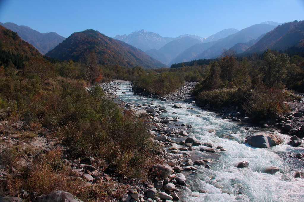 小春日和のせせらぎに癒されて