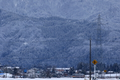 山に向かって