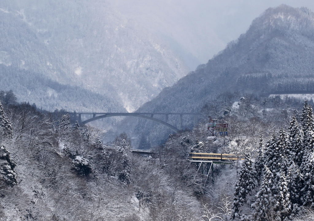 続、雪山を行く～ダイコン電車