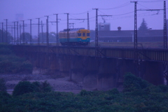 雨に濡れても楽しむ鉄子♪