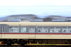 鉄子、乗客の視線をあびて～！