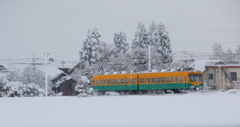雪の中を走る～♪