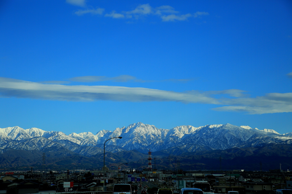 冬の立山連峰