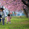 桜の木の下で・・・春だよ～♪