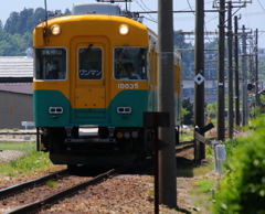 カボチャ電車君、ドアップで・・・