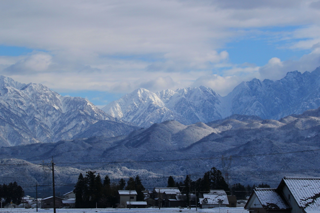 冬の立山連峰