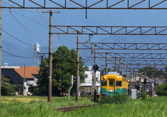 かぼちゃ電車君が走ってきたよ
