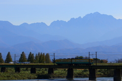 剣岳に見守られて走る