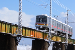 鉄橋を渡る2