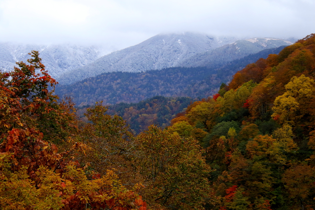 紅葉・・・移り変わる山々