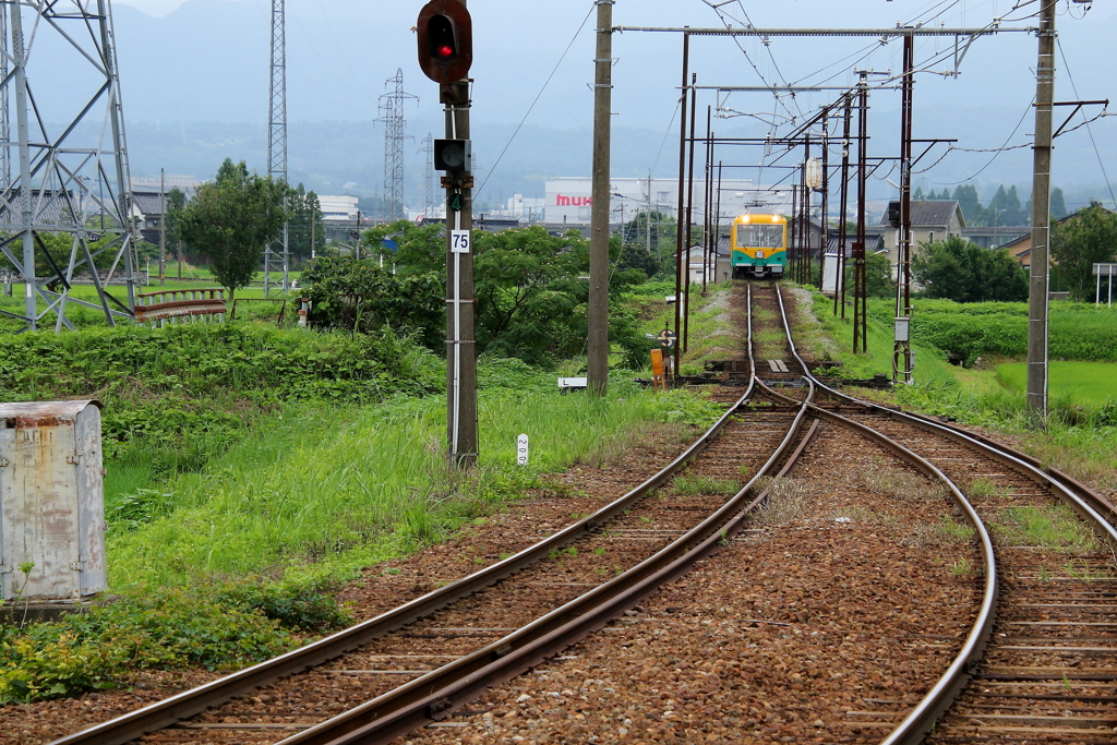 かぼちゃ君の来る線路は右か左か？どちらでしょう？