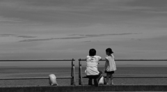 海を見る