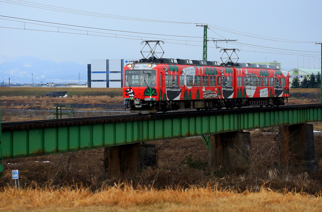 ラッピング電車（富山もようトレイン）