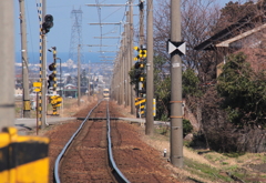遠くに見えるは日本海