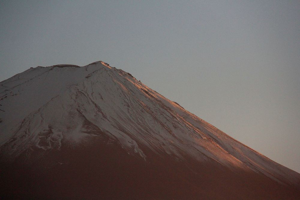 夕暮れの富士