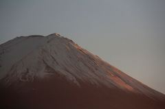 夕暮れの富士