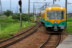 線路は右からの、かぼちゃ君～♪