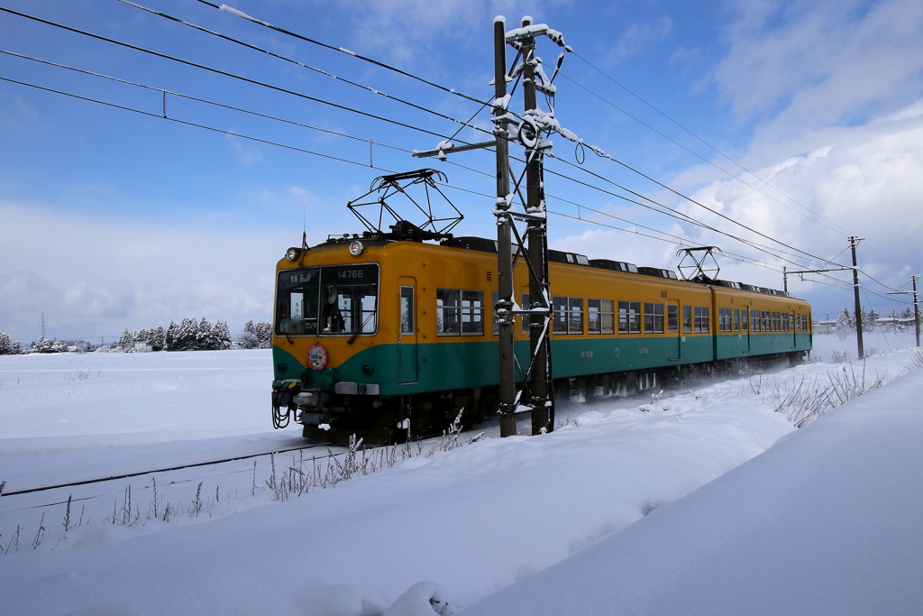 雪景色～かぼちゃ君が走る～♪