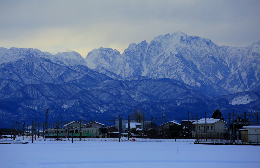 立山連峰に抱かれて