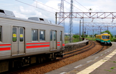 かぼちゃ君とステン君～♪　すれ違い