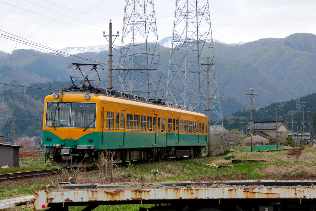 かぼちゃ君は～♪ 宇奈月駅に向かう