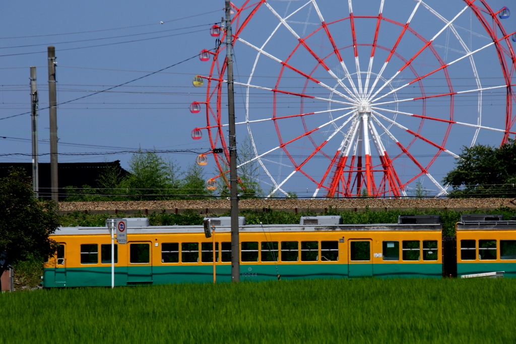 観覧車とカボチャ君～♪