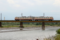 アルペン号鉄橋を渡る