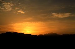立山連峰の夜明け