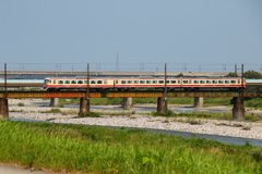 アルペン号　鉄橋を渡る