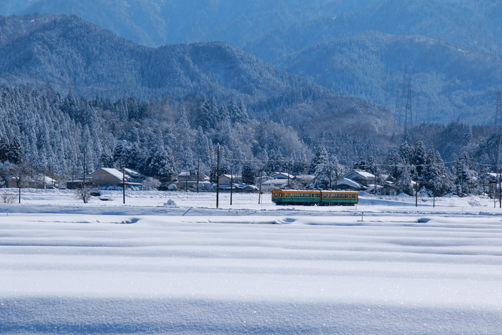 雪景色～♪　かぼちゃ君が走る～♪